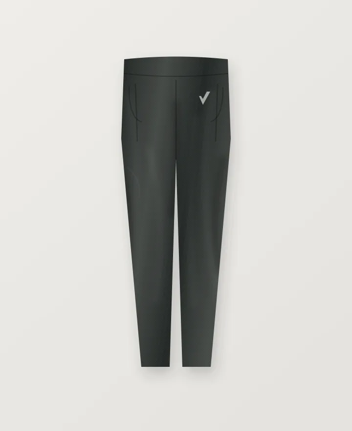 Framework Studio Legging in Graphite, original studio illustration